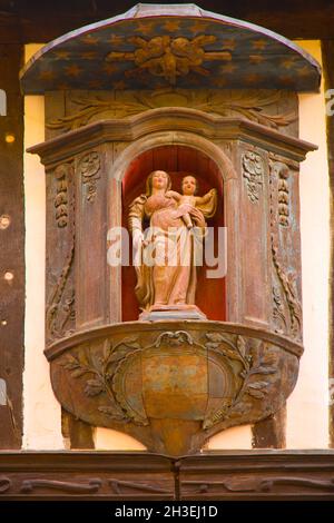 Frankreich, Normandie, Rouen, Aitre Saint-Maclou, Begräbnisstätte, Stockfoto