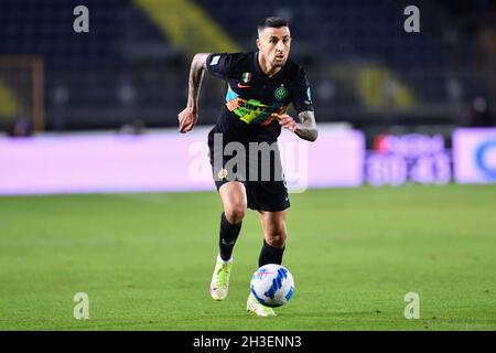 Empoli, Italien. Oktober 2021. Matias Vecino (Inter) während Empoli FC vs Inter - FC Internazionale, Italienische Fußballserie A Spiel in Empoli, Italien, Oktober 27 2021 Quelle: Independent Photo Agency/Alamy Live News Stockfoto