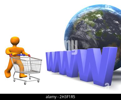 Maennel Einkauf Erde Stockfoto