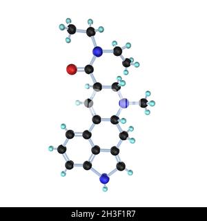 Molekül LSD 3D Stockfoto