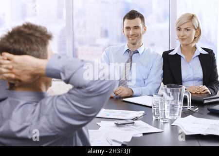 Porfessionals im Büro Stockfoto