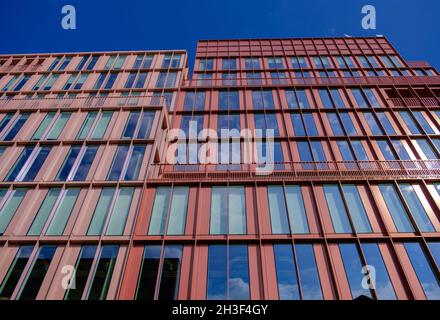 Neues Hochhaus, modernes Gebäude in 14 Handyside, Kings Cross King's Cross Regenerationsgebiet mit Büros, Geschäften und einem Kino. Stockfoto