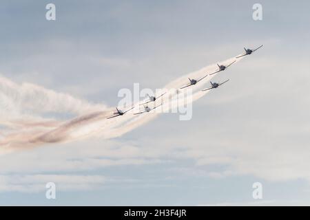 Radom, Polen - 26. Juni 2014: Tag der offenen Tür des Orlik Aerobatic Teams Stockfoto