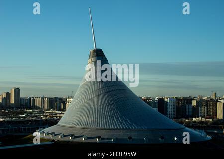 Szenen aus nur-Sultan (ehemals Astana), der Hauptstadt Kasachstans in Zentralasien. Stockfoto