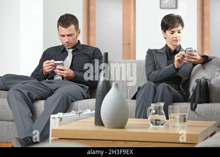 Business-Leute warten Stockfoto