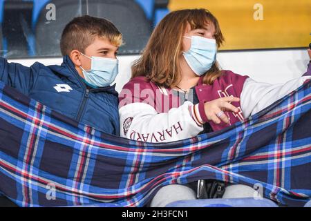 Genua, Italien. 27. Okt, 2021. Unterstützer Sampdoria während des UC Sampdoria vs Atalanta BC, italienische Fußballserie A Spiel in Genua, Italien, Oktober 27 2021 Quelle: Independent Photo Agency/Alamy Live News Stockfoto