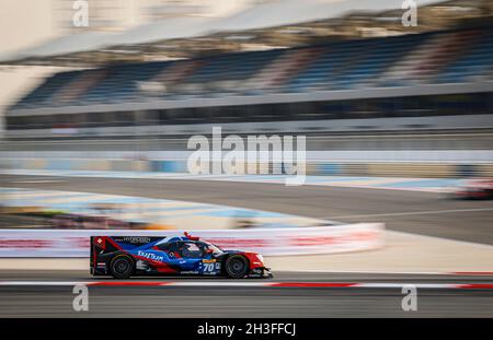 70 Garcia Esteban (che), Duval Loic (Fra), NATO Norman (Fra), Realteam Racing, Ereca 07 - Gibson, Aktion während der 6 Stunden von Bahrain, 5. Runde der FIA-Langstrecken-Weltmeisterschaft 2021, FIA WEC, auf dem Bahrain International Circuit, vom 28. Bis 30. Oktober 2021 in Sakhir, Bahrain - Foto François Flamand / DPPI Stockfoto