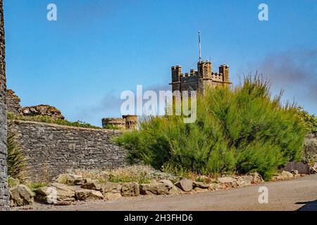 Aberystwyth Castle, (Walisisch: Castell Aberystwyth, Mid Wales. VEREINIGTES KÖNIGREICH Stockfoto