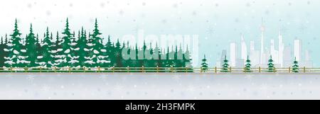 Winterlandschaft Stock Vektor