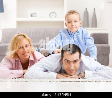 Glückliche Familie Stockfoto