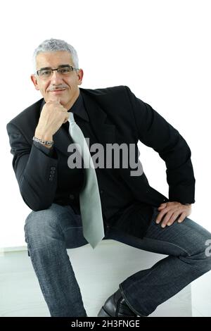 Unternehmer denken Stockfoto