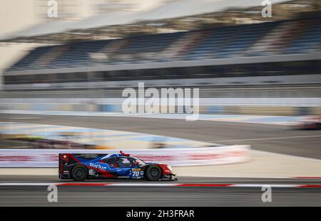 70 Garcia Esteban (che), Duval Loic (Fra), NATO Norman (Fra), Realteam Racing, Ereca 07 - Gibson, Aktion während der 6 Stunden von Bahrain, 5. Runde der FIA-Langstrecken-Weltmeisterschaft 2021, FIA WEC, auf dem Bahrain International Circuit, vom 28. Bis 30. Oktober 2021 in Sakhir, Bahrain - Foto: Francois Flamand/DPPI/LiveMedia Stockfoto