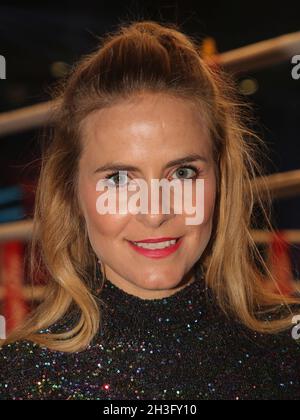 TV-Moderatorin Stephanie Müller-Spirra bei der SES-Boxgala am 9. Oktober 2021 in Magdeburg Stockfoto