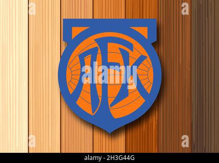 Wappen FC Aalesunds, Ålesund, Fußballverein aus Norwegen Stockfoto