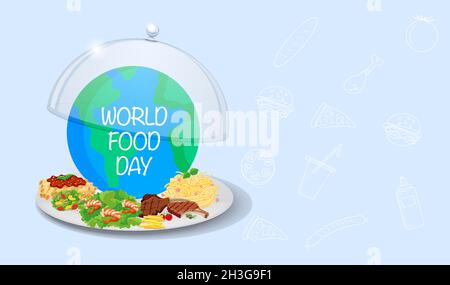 World Food Day Card Stock Vektor