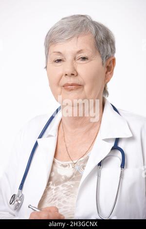 Porträt der leitende Ärztin Stockfoto