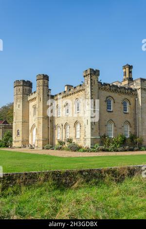 Chiddingstone Castle and Gardens aus dem 19. Jahrhundert, Hill Hoath Road, Chiddingstone, Kent, England, Vereinigtes Königreich Stockfoto