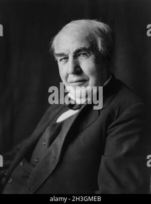 Thomas Alva Edison (1847-1931), American Inventor, Halbporträt, Louis Bachrach, Bachrach Studios, 1922 Stockfoto
