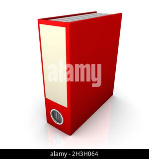 Rote Ordner Stockfoto