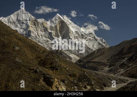 Bhagirathi-Gipfel (6856 m) Stockfoto