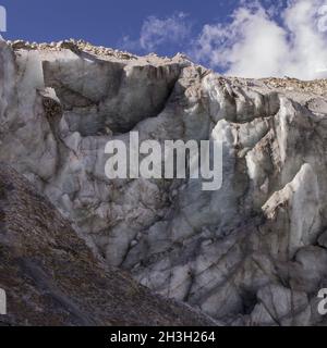 Gangotri-Gletscher-Endstation Stockfoto