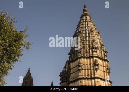 Chaturbhuj Tempel. Orchha, Madhya Pradesh, Indien Stockfoto