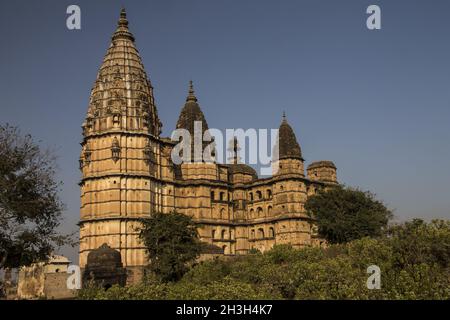 Chaturbhuj Tempel. Orchha, Madhya Pradesh, Indien Stockfoto