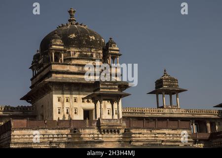 Jahangir Mahal in Orchha. Madhya Pradesh, Indien Stockfoto