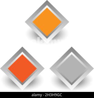 Gold, Silber, Bronzemedaille, Abzeichen, Knopf - Stock Vektorgrafik, Clip-Art Grafiken Stock Vektor