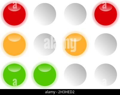 Ampel, Ampel, Semaphore-Symbol, Illustration - Stock-Vektor-Illustration, Clip-Art-Grafiken Stock Vektor