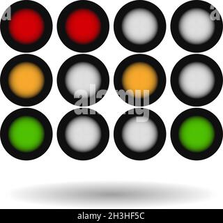 Ampel, Ampel, Semaphore-Symbol, Illustration - Stock-Vektor-Illustration, Clip-Art-Grafiken Stock Vektor