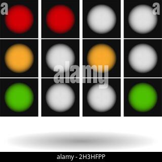 Ampel, Ampel, Semaphore-Symbol, Illustration - Stock-Vektor-Illustration, Clip-Art-Grafiken Stock Vektor