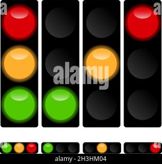 Ampel, Ampel, Semaphore-Symbol, Illustration - Stock-Vektor-Illustration, Clip-Art-Grafiken Stock Vektor