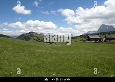 Seiser Alm, Seiser Alm, Dolomiten, UNESCO Weltnaturerbe, Dolomiten, Stockfoto
