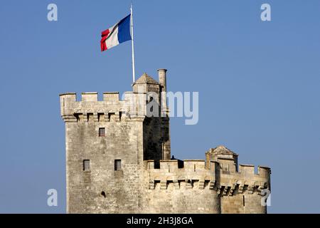 FRANKREICH, CHARENTE-MARITIME (17), LA ROCHELLE, TURM SAINT-NICOLAS Stockfoto