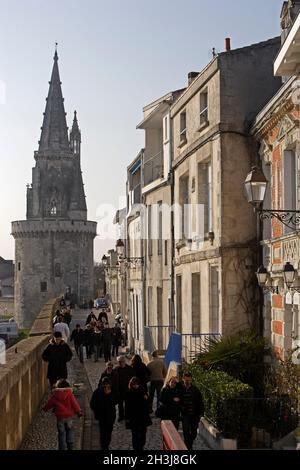 FRANKREICH CHARENTE-MARITIME (17) LA ROCHELLE, LANTERNE TURM Stockfoto