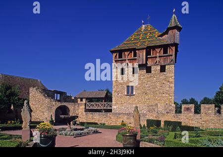 FRANKREICH,ELSASS,HAUT-RHIN (68),UNGERSHEIM,ECOMUSEUM Stockfoto