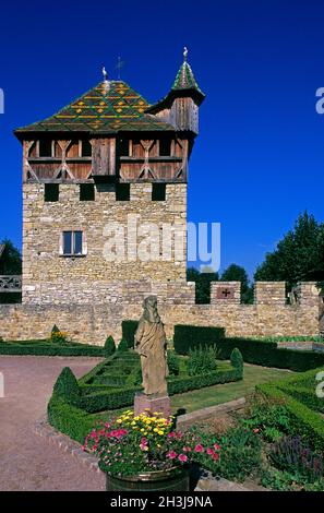 FRANKREICH,ELSASS,HAUT-RHIN (68),UNGERSHEIM,ECOMUSEUM Stockfoto