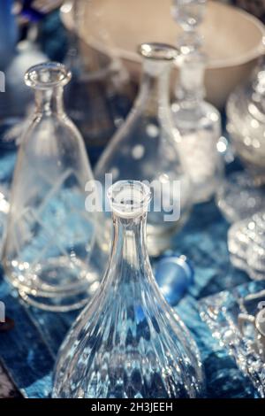 Portugal, Lissabon, alte Gegenstände in Ladra Flohmarkt Stockfoto