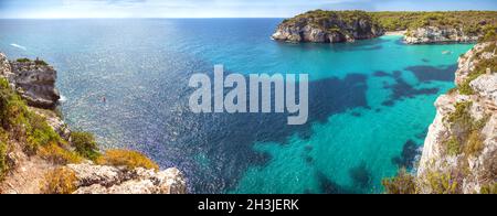 Cala Macarella auf Menorca, Balearen, Spanien Stockfoto