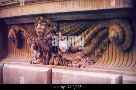 Italien, Venedig, Dekoration in einer Wand Stockfoto