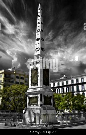 Merced-Platz (Plaza De La Merced) in Malaga, Spanien Stockfoto