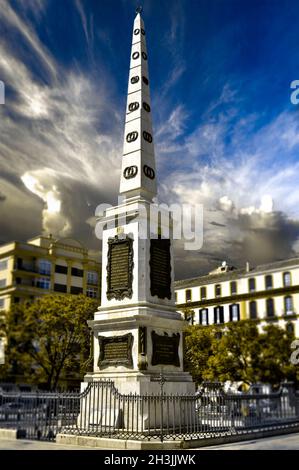 Merced-Platz (Plaza De La Merced) in Malaga, Spanien Stockfoto