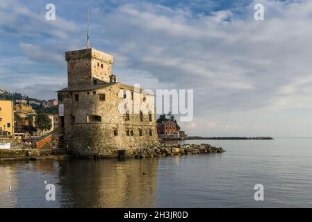 Schloss am Meer Stockfoto