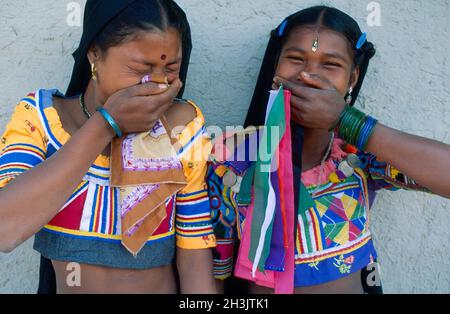 Nepal, Terai-Gebiet, Rana Tharu ethnische Gruppe Stockfoto