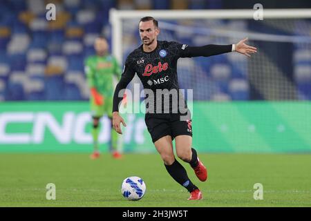 Napoli, Italien. Oktober 2021. Fabian Ruiz von SSC Napoli während des Fußballspiels der Serie A 2021/2022 zwischen SSC Napoli und dem FC Bologna im Stadion Diego Armando Maradona in Napoli (Italien), 28. Oktober 2021. Foto Cesare Purini/Insidefoto Kredit: Insidefoto srl/Alamy Live News Stockfoto