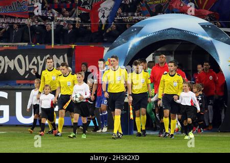 Football CL: 2. Etappe, FC Basel gegen Benfica Lissabon Stockfoto