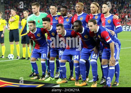 Football CL: 2. Etappe, FC Basel gegen Benfica Lissabon Stockfoto