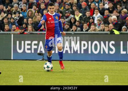 Football CL: 5. September, FC Basel gegen Manchester United Stockfoto