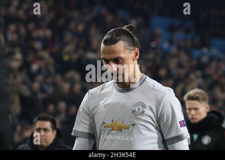 Football CL: 5. September, FC Basel gegen Manchester United Stockfoto